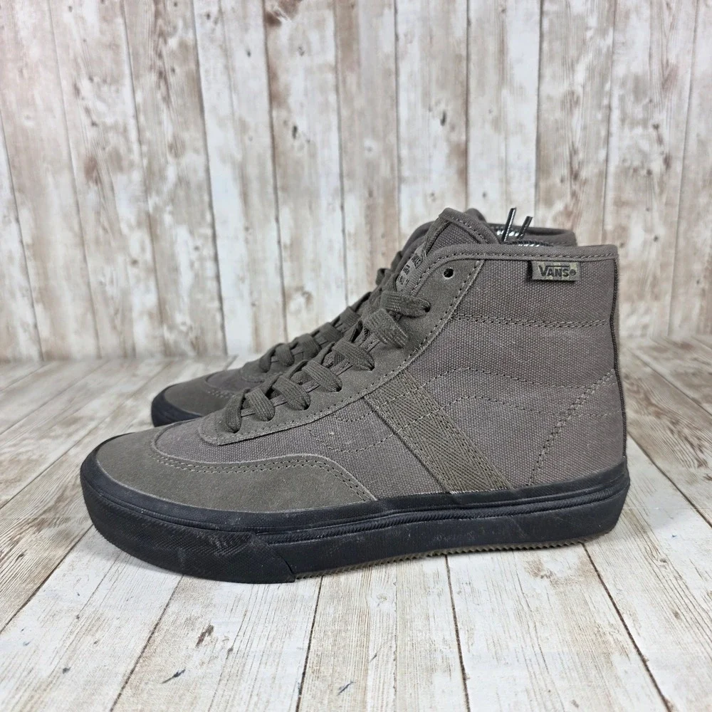 Vans Robert Crumb Skate High Top Sneakers Gray Canvas‎ Shoes Size Men's 5